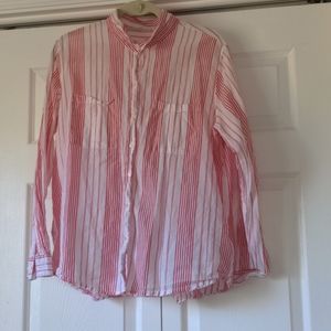 Striped button down